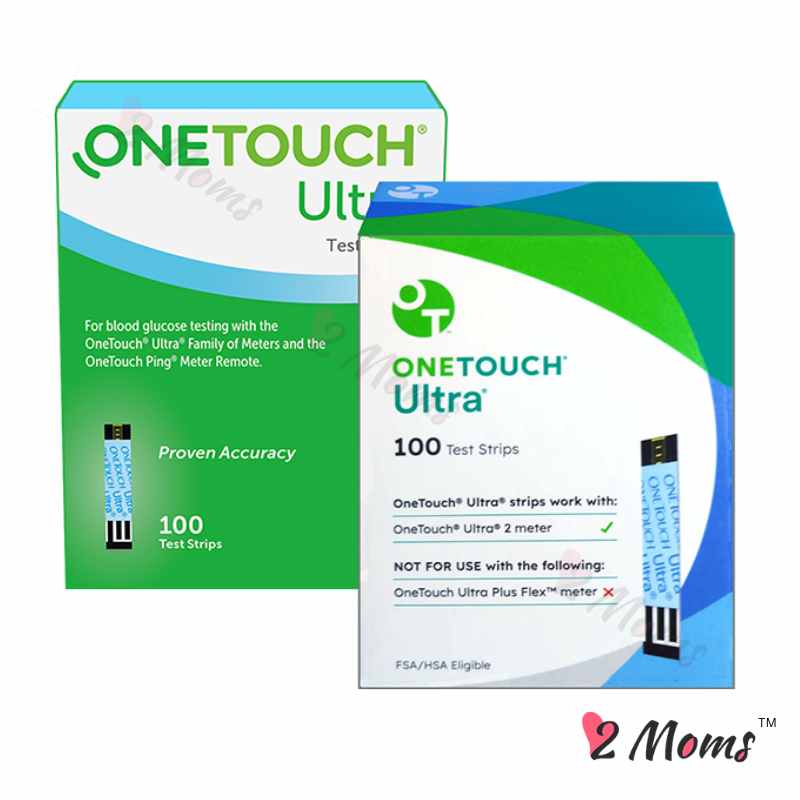OneTouch Ultra Blue Blood Glucose Test Strips, 100 Count