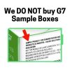 No Sample G7 Sensors
